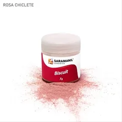 Corante de Biscuit - 75.098 - Rosa Chiclete 7g - Saramanil