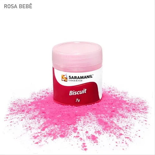 Corante de Biscuit - 75.044 - Rosa Bebê 7g - Saramanil