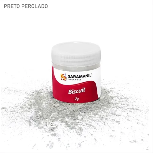 Corante de Biscuit - 75.051 - Preto Perola 7g - Saramanil