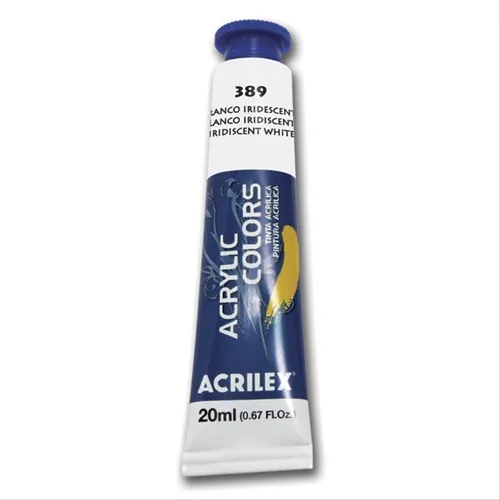 Acrylic Colors - 20ml - Branco Iridescente - 389 - Acrilex