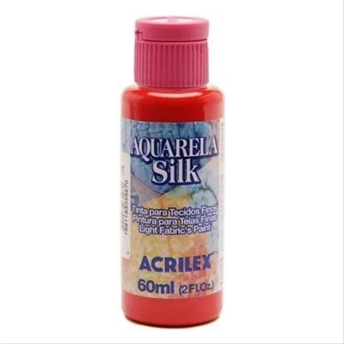 Tinta Aquarela Silk - 60ml - Vermelho Fogo - 507 - Acrilex