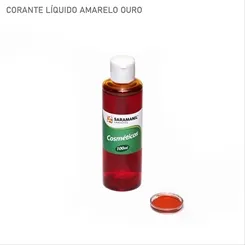 Corante Cosmetico - 21.002 - Amarelo Ouro 100ml - Saramanil
