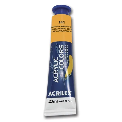 Acrylic Colors - 20ml - Amarelo Cadmio Escuro - 341 - Acrilex