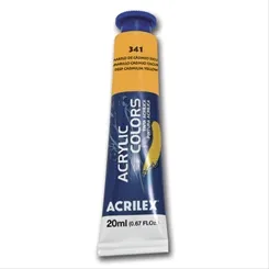 Acrylic Colors - 20ml - Amarelo Cadmio Escuro - 341 - Acrilex