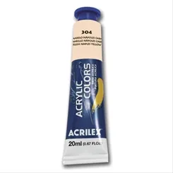 Acrylic Colors - 20ml - Amarelo Napoles Carne - 304 - Acrilex