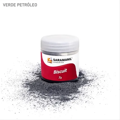Corante de Biscuit - 75.090 - Verde Petróleo 7g - Saramanil