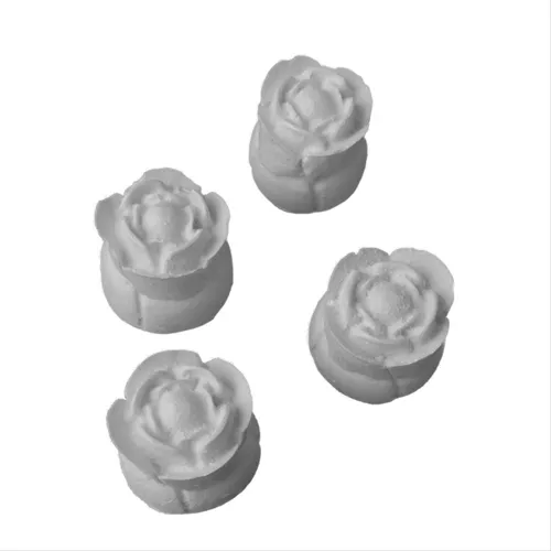 Aplique de Resina - Botão de Rosa - 0190 - 1,5cm - 4 Un.