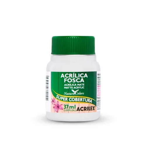 Tinta Acrílica Fosca - 37ml - Branco - 519 - Acrilex