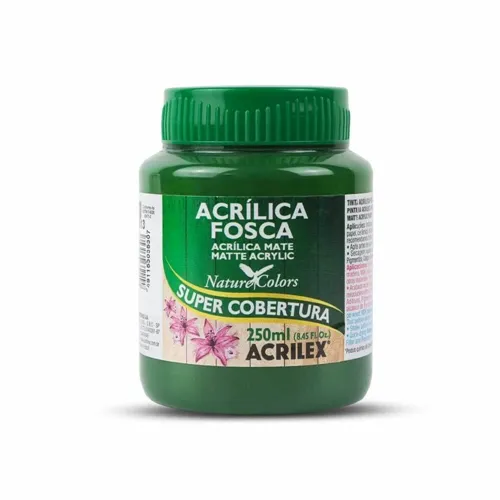 Tinta Acrílica - 250ml - Verde Musgo - 513 - Acrilex