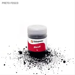 Corante de Biscuit - 75.604 - Preto Foscas 4g - Saramanil
