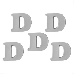Resina Letra D - 5 Peças