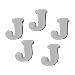 Resina Letra J - 5 Peças