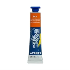 Acrylic Colors - 20ml - Vermelho Cadmio Claro - 343 - Acrilex