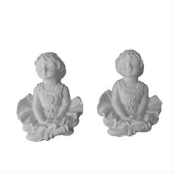 Aplique de Resina - Bailarina Sentada Mini - 0164 - 3,5x5cm