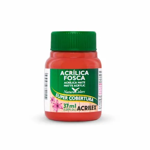Tinta Acrílica Fosca - 37ml - Vermelho Vivo - 541 - Acrilex