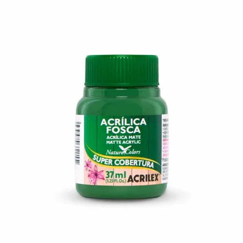 Tinta Acrilica Fosca - 37ml - Verde Grama - 582 - Acrilex