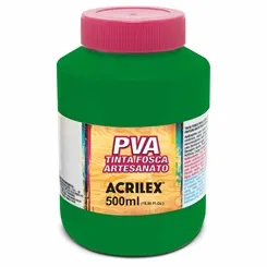 Tinta Plástica PVA - 500ml - Verde Folha - 510 - Acrilex