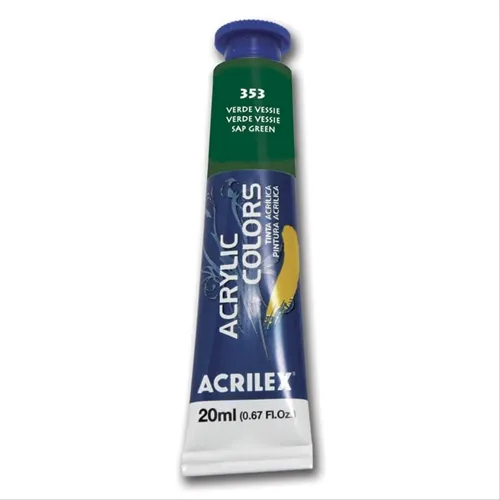 Acrylic Colors - 20ml - Verde Vessie - 353 - Acrilex