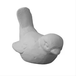 Aplique de Resina - Pássaro 3D P - 0821 - 4x6cm