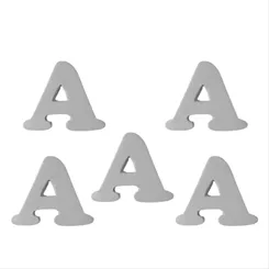 Resina Letra A - 5 Peças