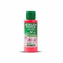 Tinta Acrílica Fosca - 60ml - Vermelho Vivo - 541 - Acrilex