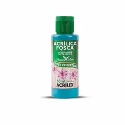 Tinta Acrilica Fosca - 60ml - 823 - Azul Piscina - Acrilex
