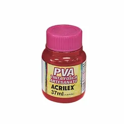 Tinta Plástica PVA - 37ml - Romã - 827 - Acrilex