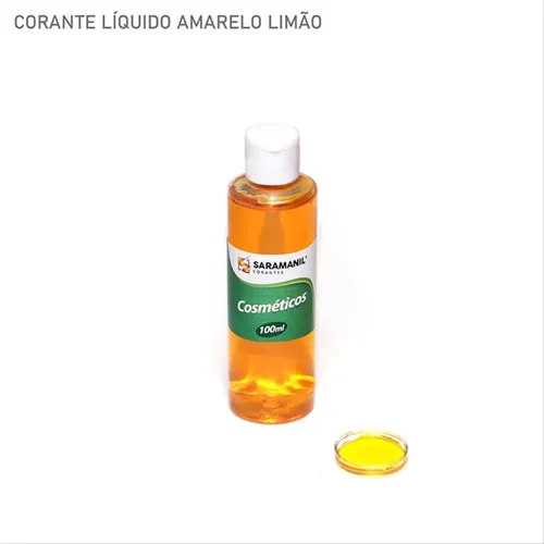 Corante Cosmetico - 21.001 - Amarelo Limão 100ml - Saramanil