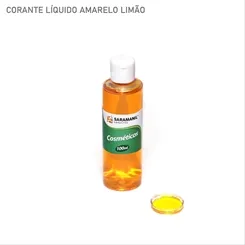 Corante Cosmetico - 21.001 - Amarelo Limão 100ml - Saramanil