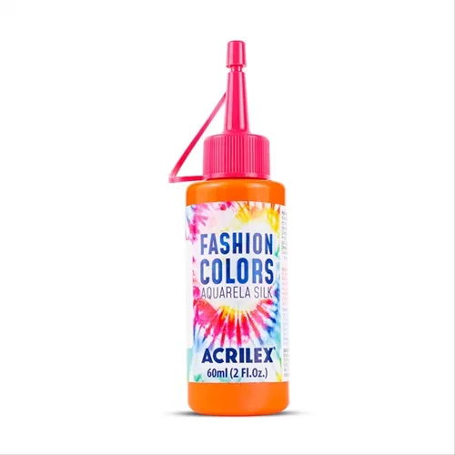 Tinta Aquarela Silk Neon - 60ml - Laranja - 105 - Acrilex