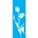 Stencil - 10x30cm - Flores Tulipas II - OPA1720 - Opa Criando Arte