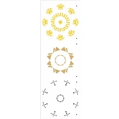 Stencil - 10x30cm - Mandala II - OPA2673 - Opa Criando Arte