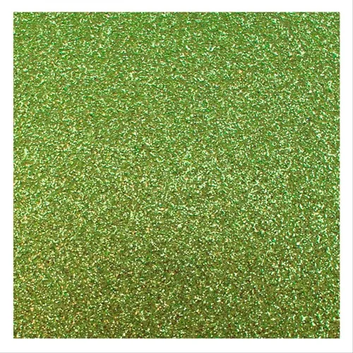Folha de EVA Glitter - 40x60cm - Verde Claro - Make+