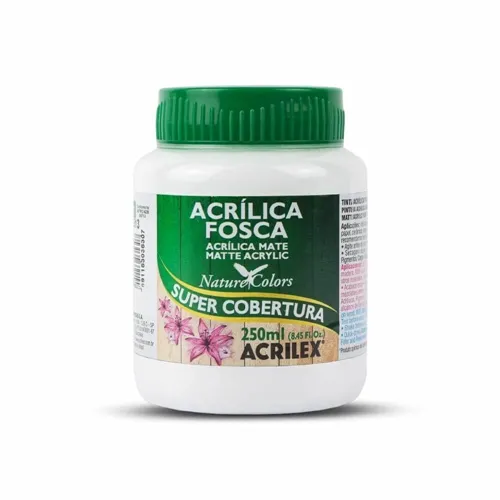 Tinta Acrílica - 250ml - Branco - 519 - Acrilex
