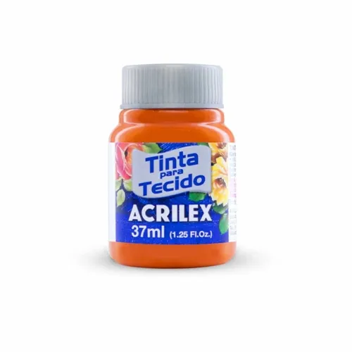 Tinta Tecido Fosca - 37ml - Cenoura - 576 - Acrilex