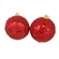 Bola Natal - 10cm - SDA192610R10 - Vermelho - c/ 2un.