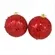 Bola Natal - 10cm - SDA192610R10 - Vermelho - c/ 2un.