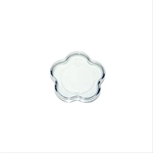 Base Mini Flor - Transparente - 4,5x4,5 cm - 10 Peças - Bluestar