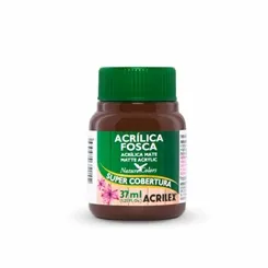 Tinta Acrílica Fosca - 37ml - Marrom Escuro - 526 - Acrilex