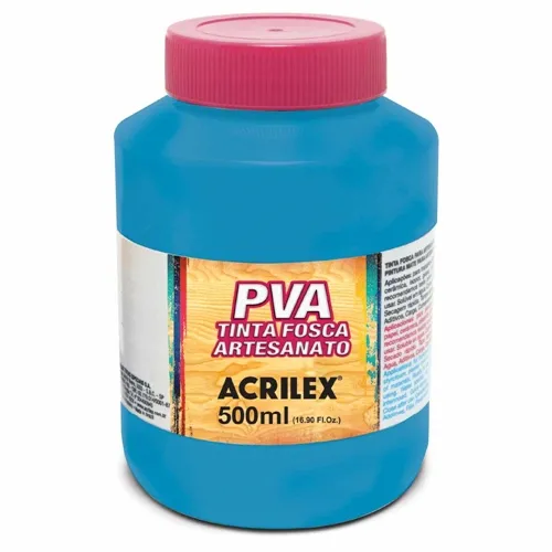 Tinta Plástica PVA - 500ml - Azul Celeste - 503 - Acrilex