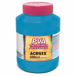 Tinta Plástica PVA - 500ml - Azul Celeste - 503 - Acrilex