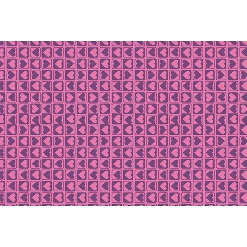 Folha de EVA Estampado - 40x60cm - Coraçao Rosa - Make+