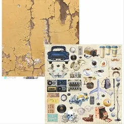 FOLHA PARA SCRAPBOOK - HYPSTER STYLE -  HYP02- CAR