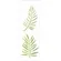 Stencil - 10x30cm - Folhas de Palmeira - OPA2569 - Opa Criando Arte