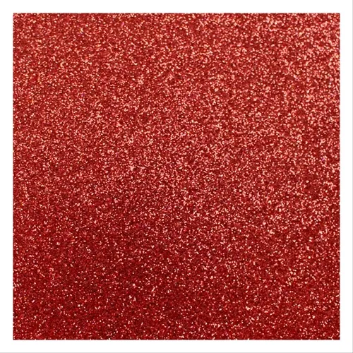 Folha de EVA Glitter - 40x60cm - Vermelho - Make+