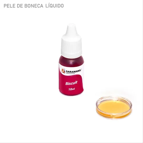 Corante Líquido para Biscuit - 85.003 - Pele de Boneca 10ml - Saramanil