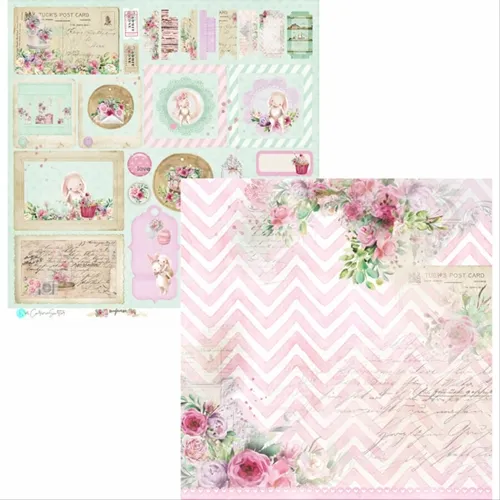 FOLHA PARA SCRAPBOOK - SURPRISE - SUR05- CARINA SA