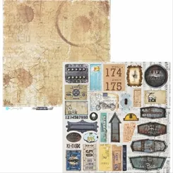 FOLHA PARA SCRAPBOOK - HYPSTER STYELE - HYP07- CAR