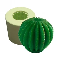 Forma Silicone Sabonete - Cacto Bola - 6381