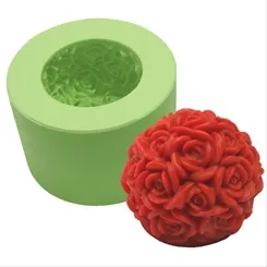 Forma Silicone Sabonete - Bola De Rosas - 5503